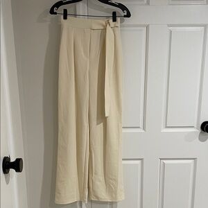 H&M Cream Wide Leg Women's Pants